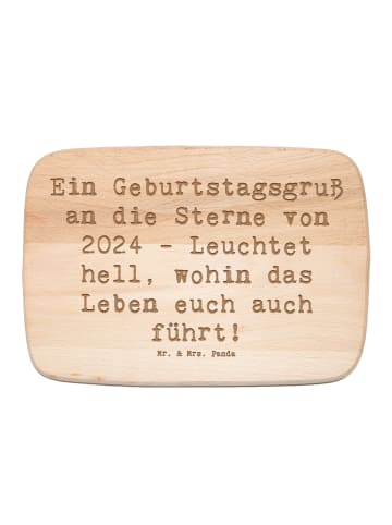 Mr. & Mrs. Panda vesperbrett Spruch 2024 Geburtstag Sterne mit S... in Transparent