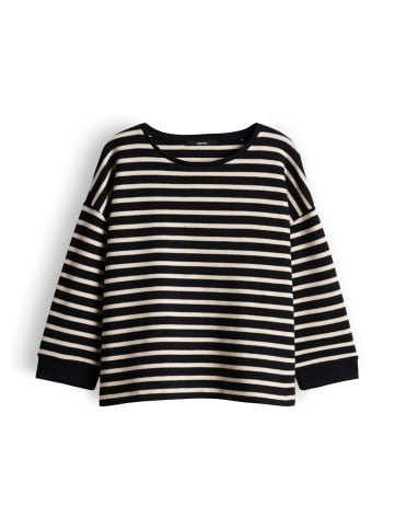 someday. Weites Streifen-Sweatshirt in Black