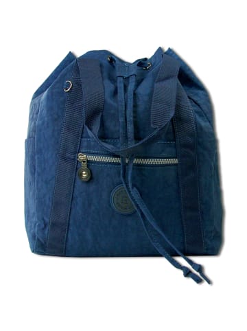 Bag Street Cityrucksack, Freizeithandtasche Nylon blau ca. 30cm breit ca. 33cm hoch