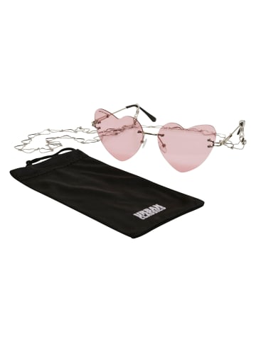 Urban Classics Sonnenbrillen in rose/silver