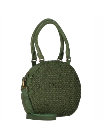 Greenland Nature Femi & Nine Schultertasche Leder 34 cm in green