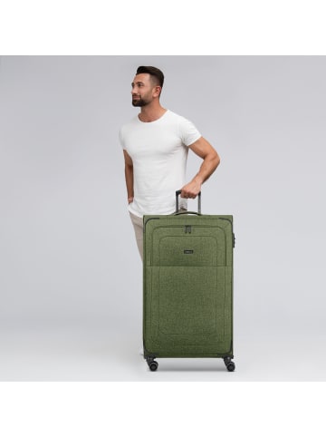 Redolz Essentials 12 4-Rollen Trolley XL 90 cm sehr groß Sondergröße in olive