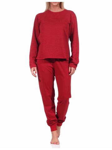 NORMANN Wende Pyjama langarm Schlafanzug - 70863 in rot