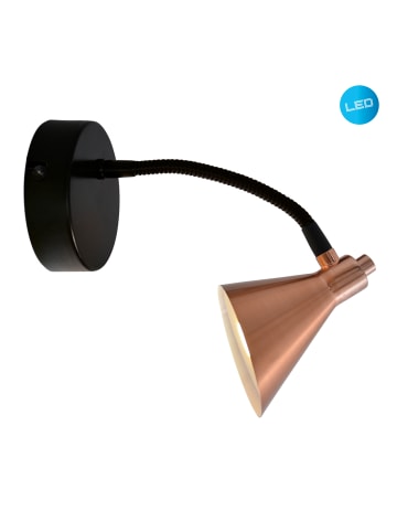 näve LED Wandleuchte "COPPER" in kupfer - (L)13.5 cm x (B)13.5 cm x (H)23 cm - EEK F