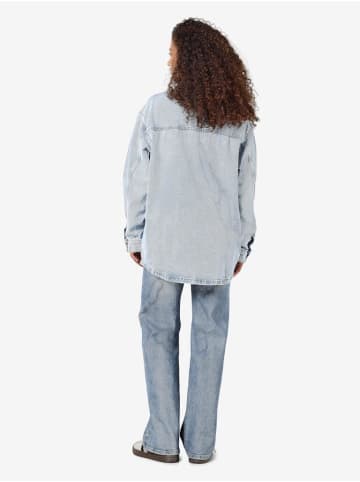 Noisy may Langarmbluse in Light Blue Denim