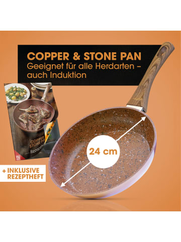 Livington Pfanne Copper & Stone Pan 24 in Rot