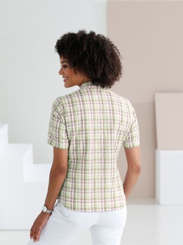 Sieh an! Bluse in grün-kariert