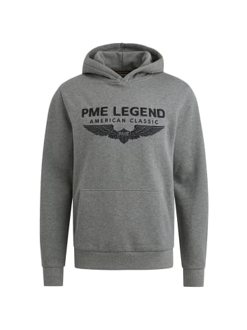 PME Legend Pullover HOODED LOGO CARRIER in Grau
