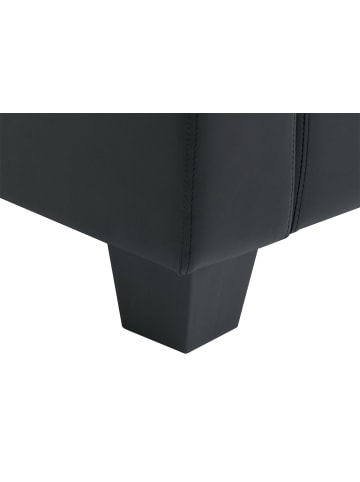 MCW 3-1-1 Couchgarnitur Lille, Kunstleder, schwarz