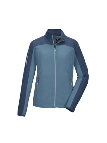 Killtec Powerstretchjacke mit verschliebaren Taschen in Blau