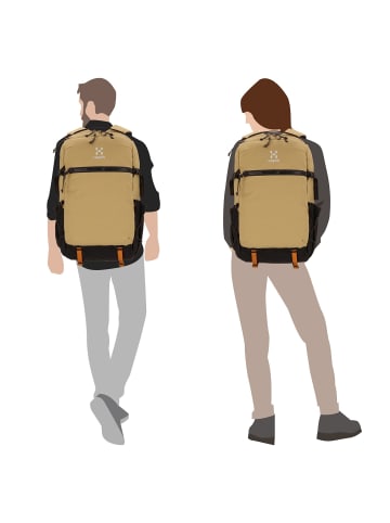 Haglöfs Jarve Multi Daypack 48 cm Laptopfach cinnamon brown - true black