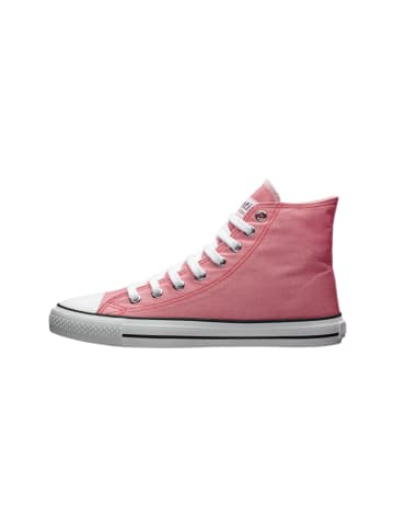 ethletic Canvas Sneaker White Cap Hi Cut in Strawberry Pink P | Just White