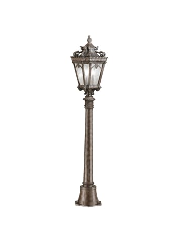 Licht-Erlebnisse Wegeleuchte (B)19.1 x (L)19.1 x (H)110 cm in Grau-Braun Antik