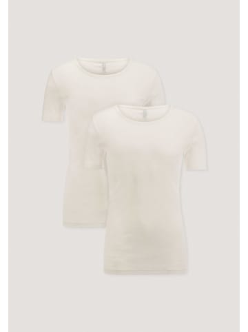 Hessnatur T-Shirt Fitted 2er Pack in natur