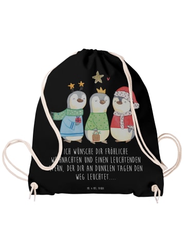 Mr. & Mrs. Panda gym tasche Winterzeit Heilige drei Könige mit S... in Schwarz
