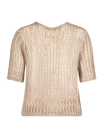 Betty Barclay Strickpullover mit Lochmuster in Beige