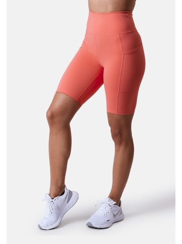 CLN Athletics Shorts Bike Pocket Shorts in coral