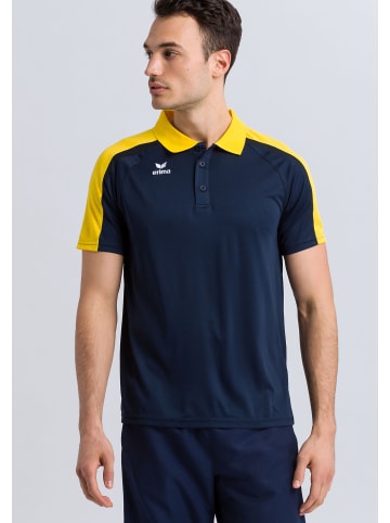 erima Liga 2.0 Poloshirt in new navy/gelb/dark navy