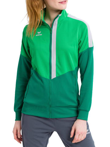 erima Damen Squad Worker Jacke in fern green/smaragd/silver grey