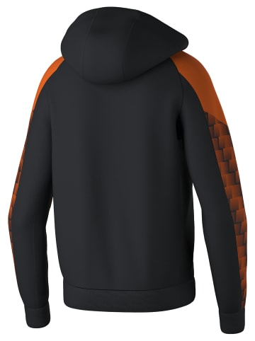 erima Kinder Trainingsjacke Mit Kapuze in schwarz/orange