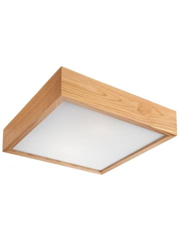 Licht-Erlebnisse Deckenlampe (B)27.5 x (L)27.5 x (H)8 cm in Eiche