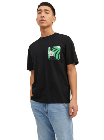 Jack & Jones T-Shirt JORTULUM POCKET in Schwarz