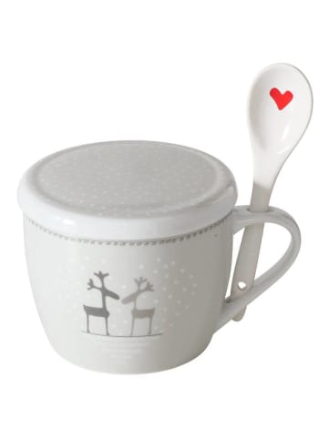 Boltze Weihnachtstasse in grau
