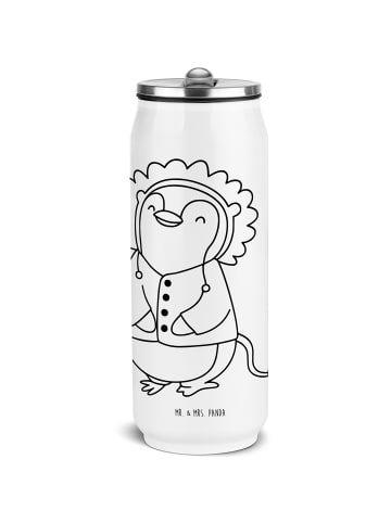 Mr. & Mrs. Panda Getränkedose Löwe Astrologie ohne Spruch in Weiß