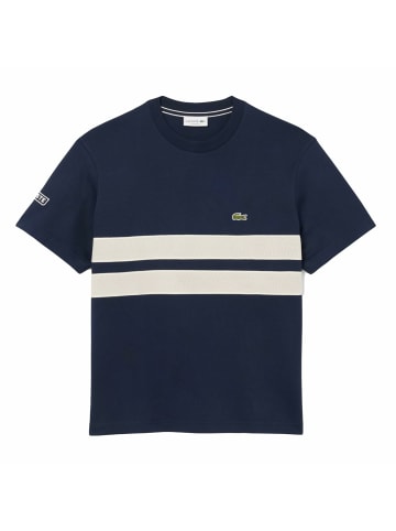 Lacoste Rundhals T-Shirt für Herren in marineblau