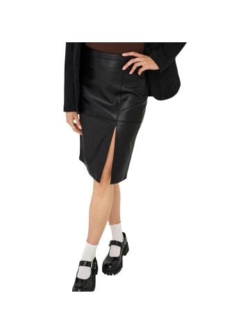 ONLY Schwarz Polyester Langer Rock