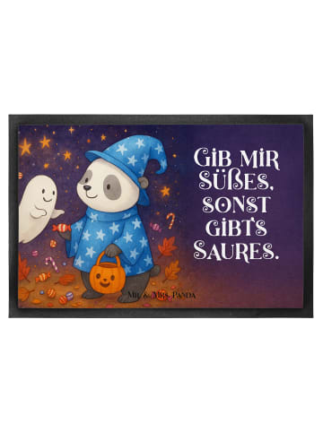 Mr. & Mrs. Panda Gummimatte Panda Zauberer Design mit Spruch in Weiß