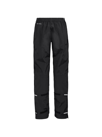Vaude WOMENS YARAS RAIN ZIP PANTS III in Schwarz