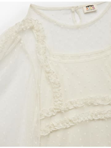 KOTON BLUSE LS in Ekru