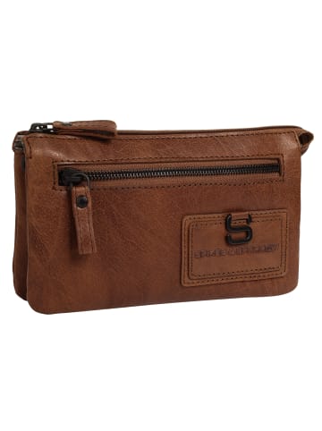 SPIKES & SPARROW Umhängetasche CROSS BODY MINI echt Leder in cognac
