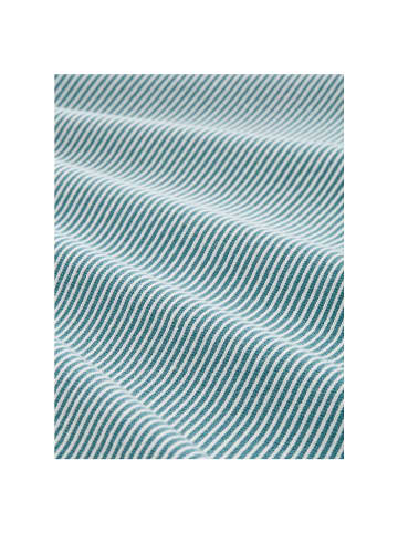 Tom Tailor Pullover in teal plaited knit