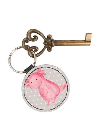 Mr. & Mrs. Panda Anhänger Axolotl Niedlich ohne Spruch in Grau Pastell