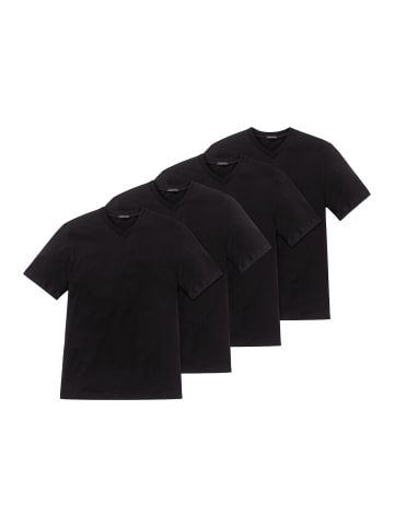 Schiesser Unterhemd / Shirt Kurzarm American in Schwarz