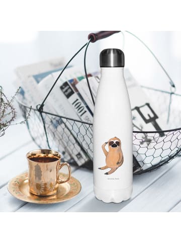 Mr. & Mrs. Panda Trinkflasche Faultier Vogel ohne Spruch in Weiß