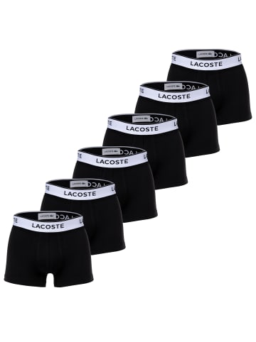 Lacoste Boxershort 6er Pack in Schwarz