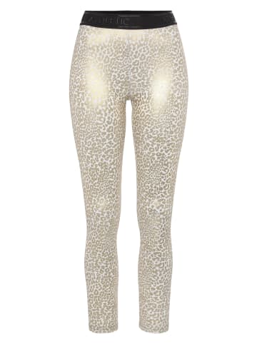 LASCANA ACTIVE Funktionsleggings in weiß, gold