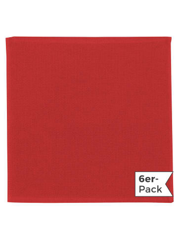 Erwin Müller Baumwolle Spültuch 6er-Pack in rot