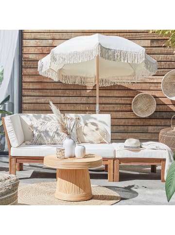 Butlers Strandschirm mit Fransen Ø180cm BOHO LOUNGE in Creme