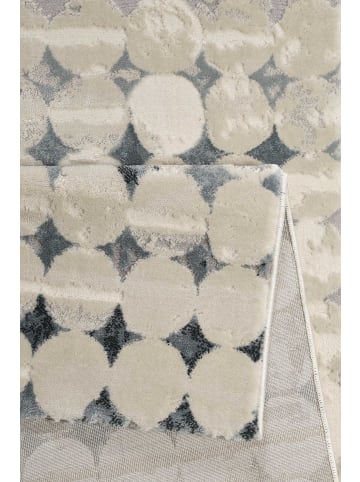 Esprit home Teppich "Velvet spots" in Beige/Creme/Petrol