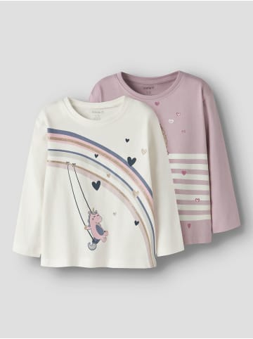 name it 2er Pack Langarmshirts NMFVALIANE in cloud dancer