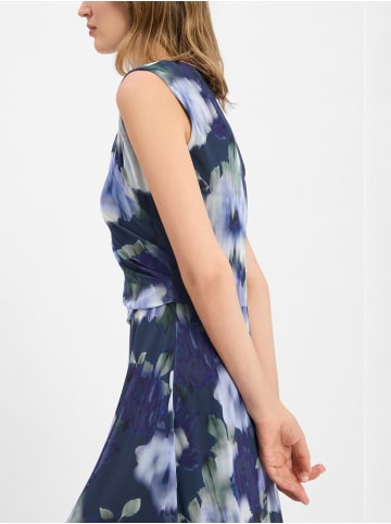 SWING Abendkleid in marine hellblau - 0001