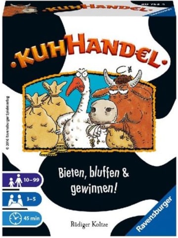 Ravensburger Verlag GmbH Spiel - Ravensburger 20753 - Kuhhandel, Auktionsspiel für 3-5 Spieler, Kar