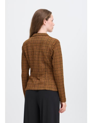 ICHI Blazer IHKATE Tight fit in Monk's Robe Check Jacquard