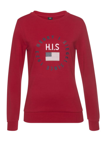 H.I.S Sweatshirt in rot
