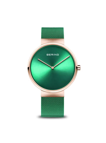 Bering Armbanduhr Titanium Silber in grün