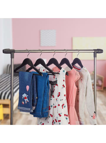relaxdays 20er-Set: Kinderkleiderbügel in Schwarz